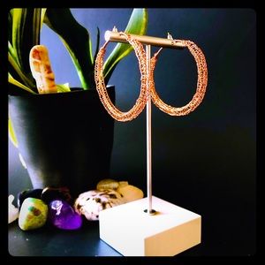 2” Handmade Lightweight Copper Wire Hoop Earrings